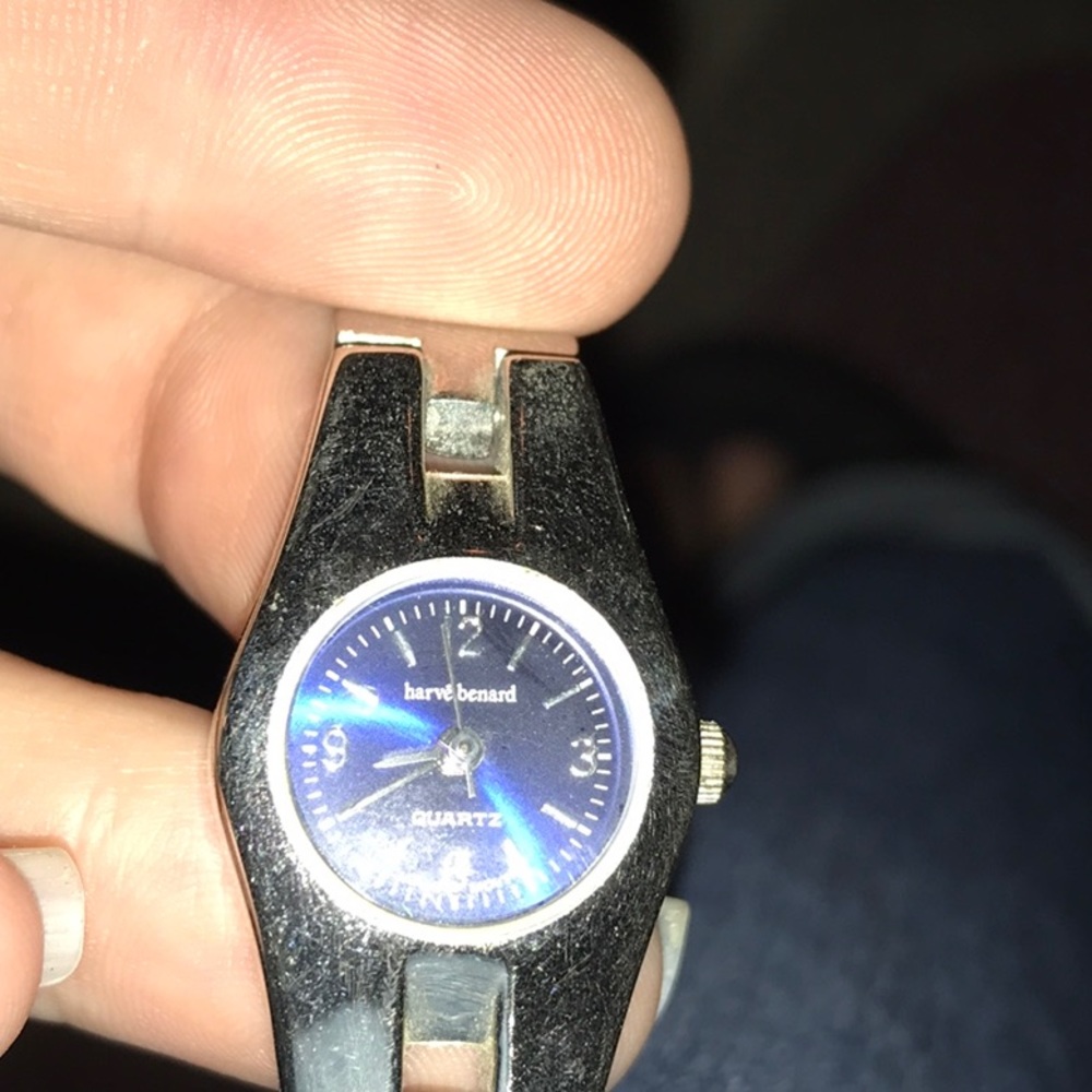 Women’s blue face Harve Benard watch